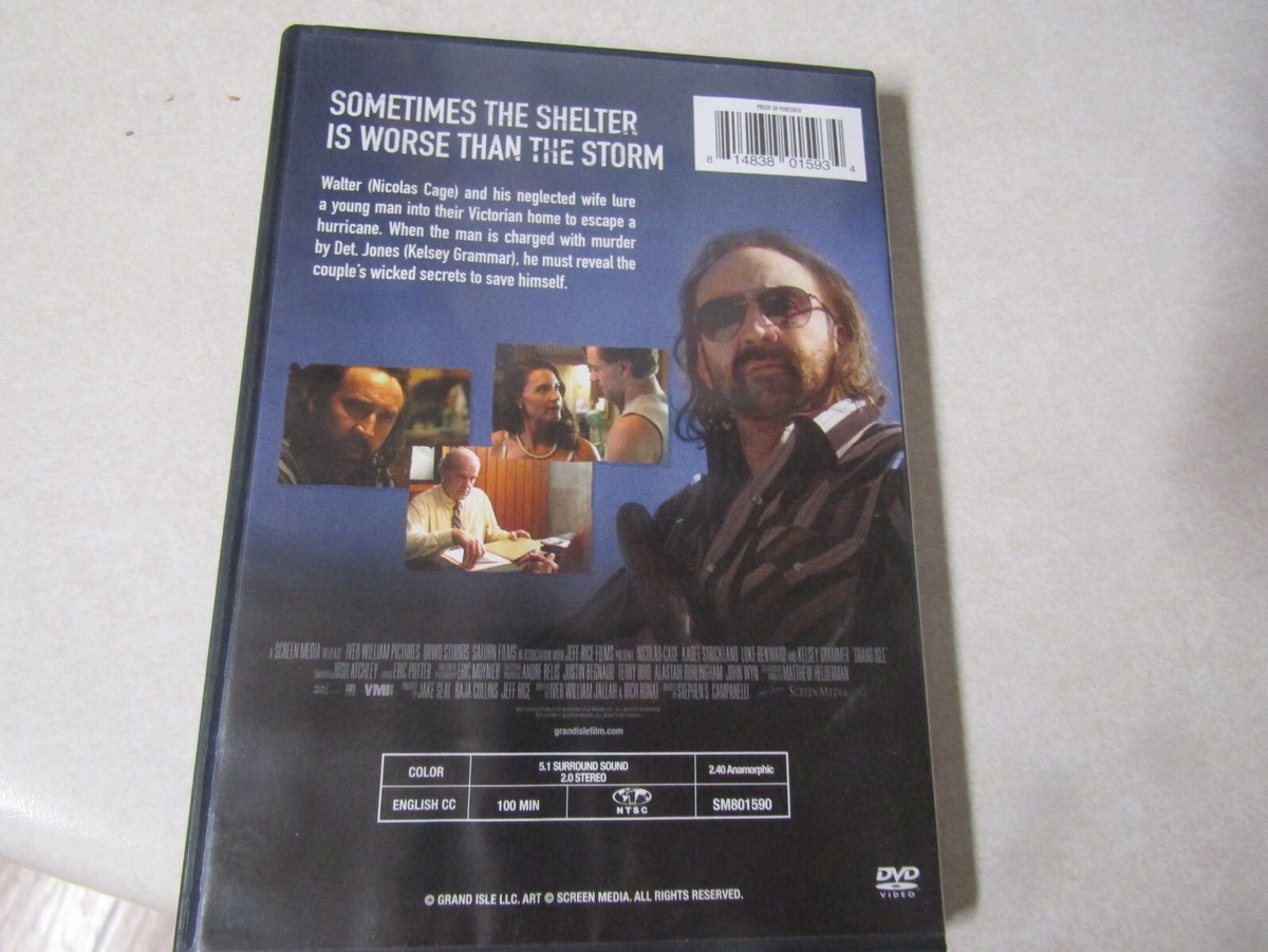 DVD MOVIE GRAND ISLE NICOLAS CAGE KELSEY GRAMMER | eBay