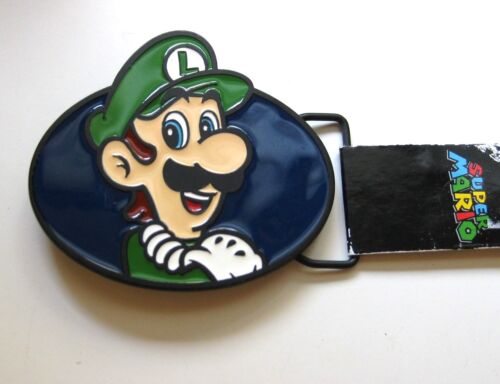 Luigi Nintendo Super Mario Brothers Metal Belt Buckle Officially Licensed  - Afbeelding 1 van 2