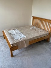 Wooden Double Bed Frame Only Mattress Not Included