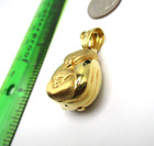 18K 750 Yellow Gold Backpack Pendant Huge [P71] — photo 3