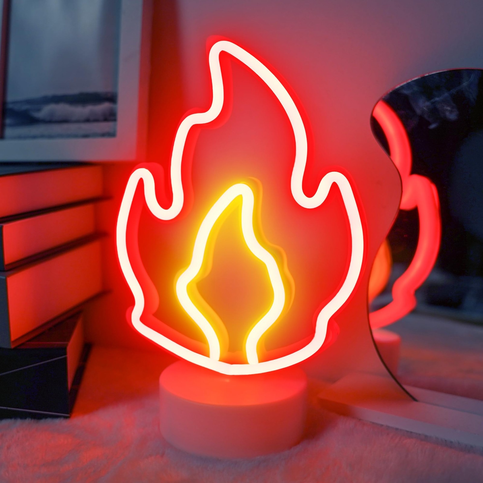 RXMORI Insegna al Neon Melanzana, Luce al Neon Melanzana Viola a LED, Insegna Luminosa Alimentata a Batteria USB per la Decorazione della Festa del Soggiorno della Camera da Letto