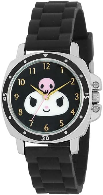 J-Axis Sanrio Rubber Big Face Watch Kuromi CR3C0008-KUB Black | eBay