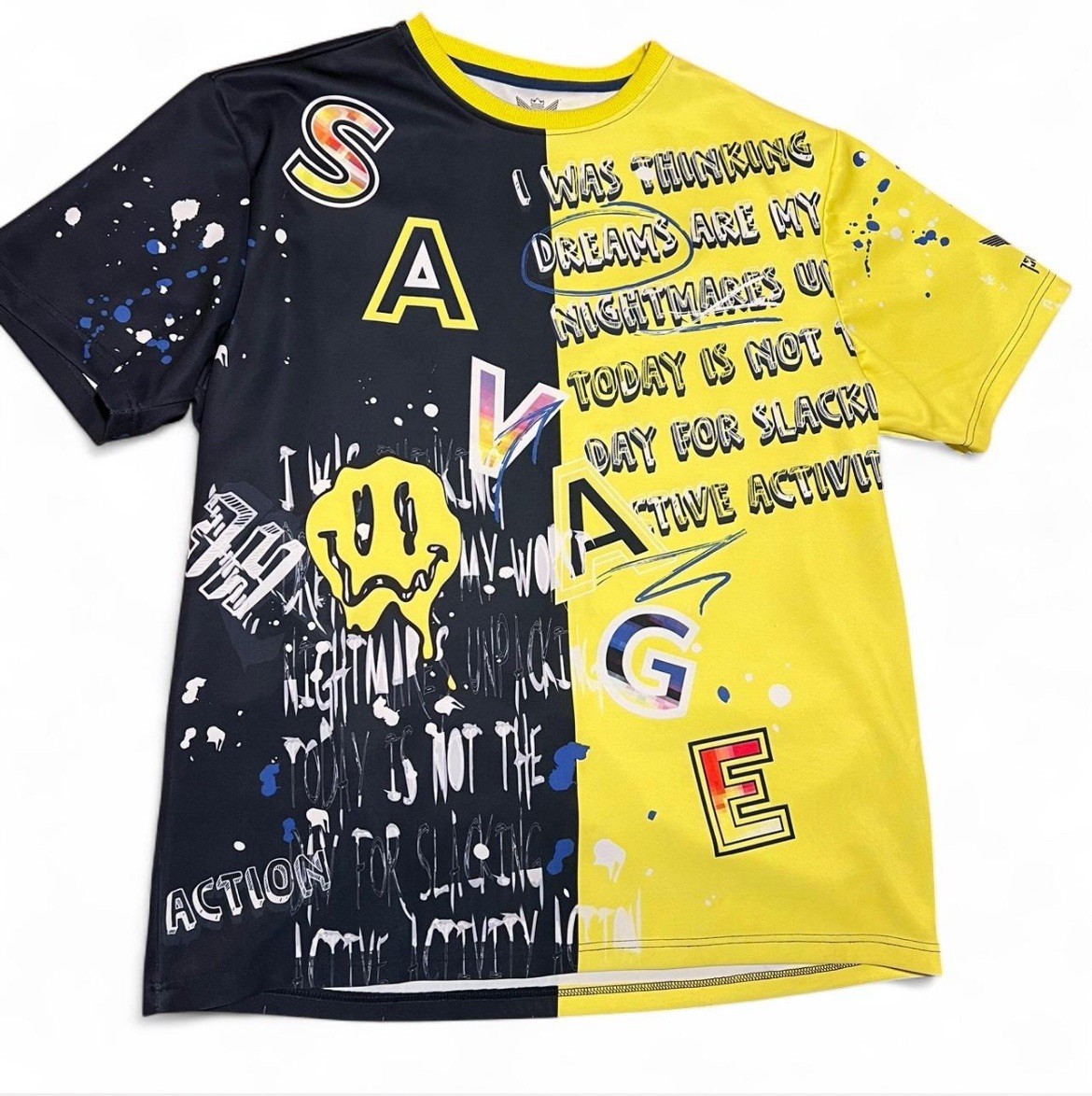 Yellow and black Jewel House Savage streetwear t-shirt 4XL