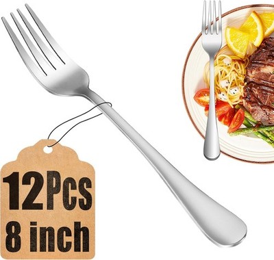 Heavy Duty Dinner Forks 18/10 Stainless Steel Salad Table Fork Set 6 or12 Flatwa