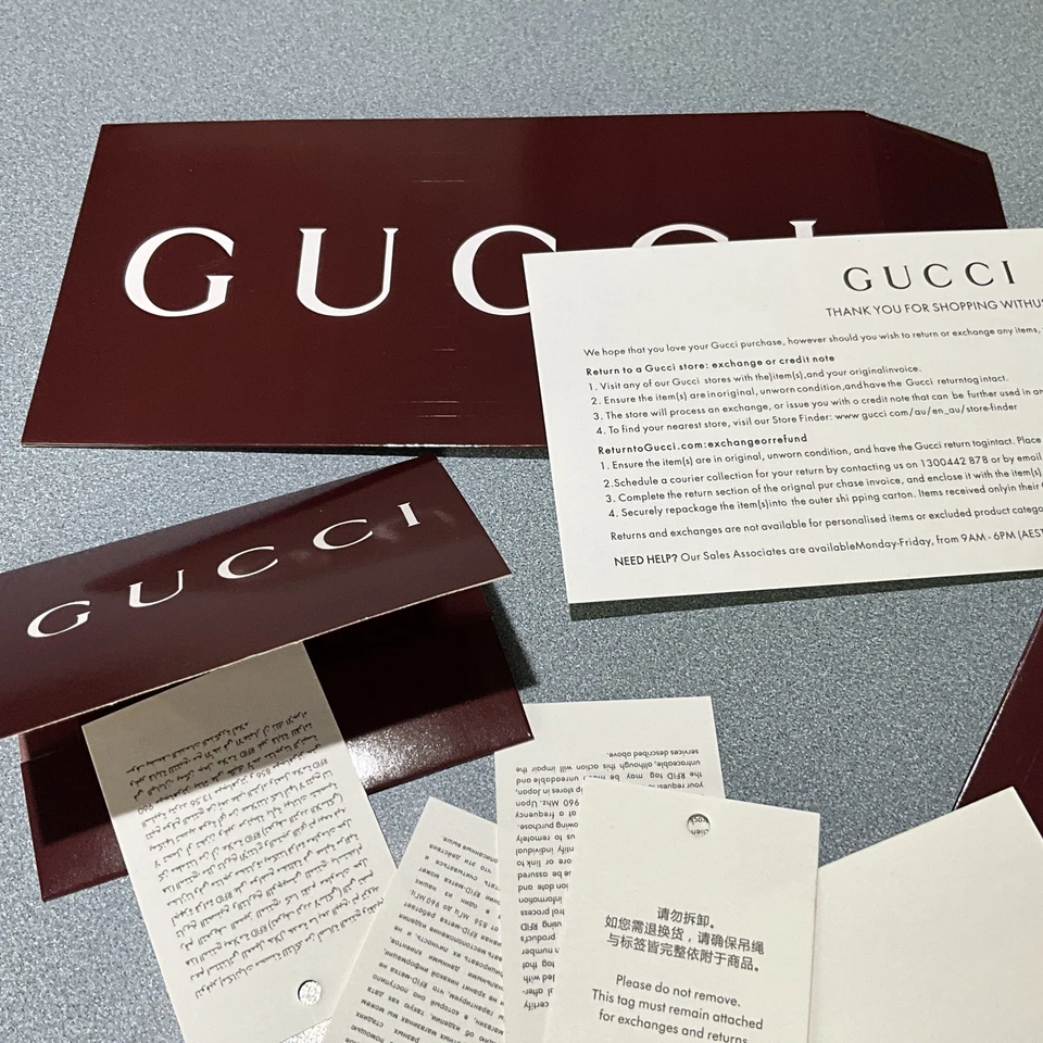 new unused GUCCI various folder cards papers etc - Image 4 of 4