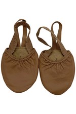 Capezio Women's Leather Pirouette II Dance Flats Dark Suntan