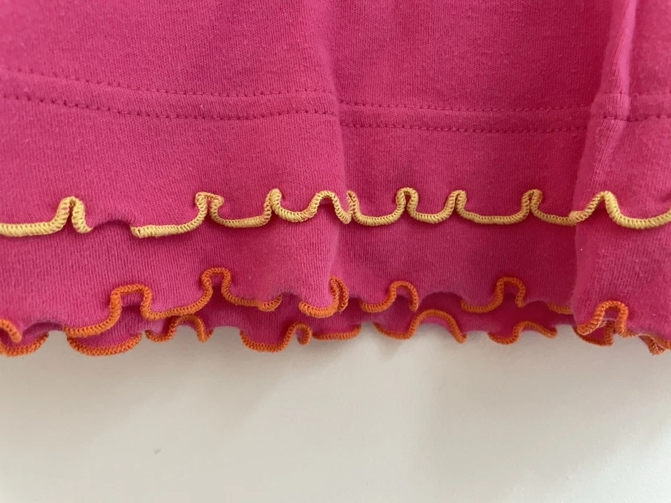 Vestido Good Lad Apparel Niña Pequeña Palmera Volantes Algodón Manga Corta Rosa 2T Foto 4 de 4