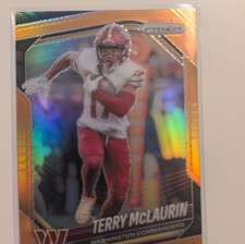 2025 Panini Prizm Terry McLaurin Orange Prizm #223 /249 Washington Commanders