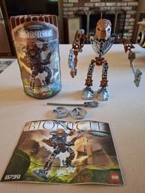2005 LEGO Bionicle Toa Hordika Onewa Set #8739 Complete w/ Can, Manual & Pieces