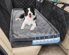 Dog Car Bed, Non-Slip Backseat Extender Pet Mat, Removable Washable Dog Bed f...