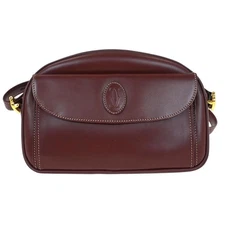 Cartier Bordeaux Leather Must de Cartier Shoulder Bag 125533