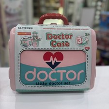 Pretend Medical Station Set Mobile With Doctor Carrying Case 13 Pieces NEW