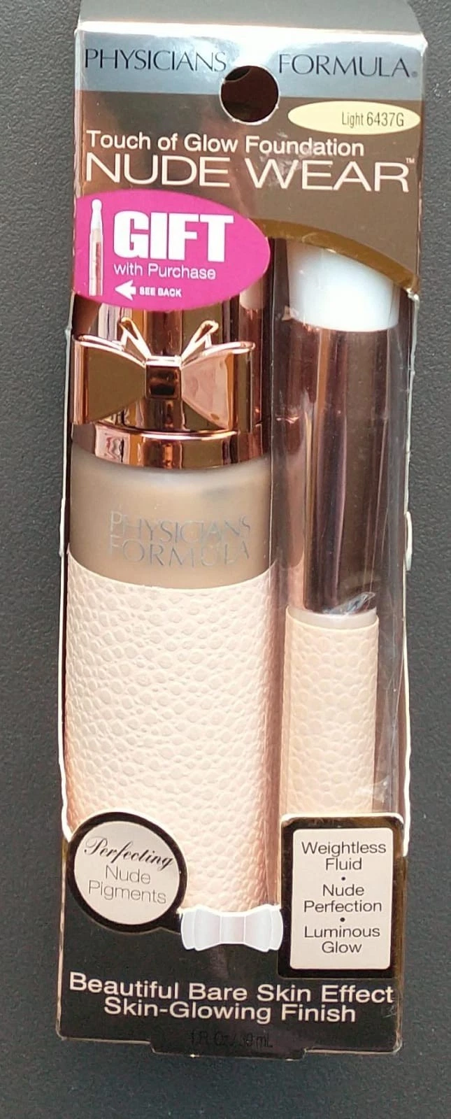 Physicians Touch Of Glow Foundation Nude Wear 6438 Light/Medium BONUS Foundation
Opens in a new wind