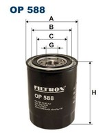 ÖLfilter Filtron OP 588 FÜR Ford FÜR Nissan MotorÖLfilter SchmierÖLfilter
