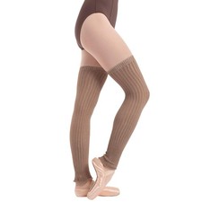 65cm Ballet Leg Warmers Bamboo Leg Warmers - Delphina - Tan