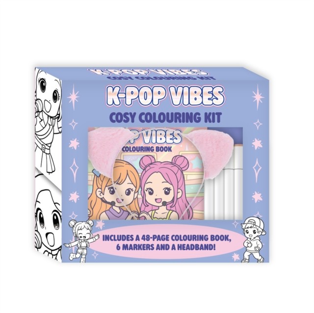 K Pop Vibes Cosy Colouring Kit with Headband - - Image 2