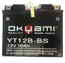 YT12B-BS Batteria Okyami MF Yamaha FZ6 R 600 2009 2010 2011 2012