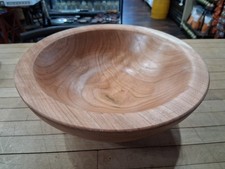 Hand Turned Cherry Wood Serving Bowl