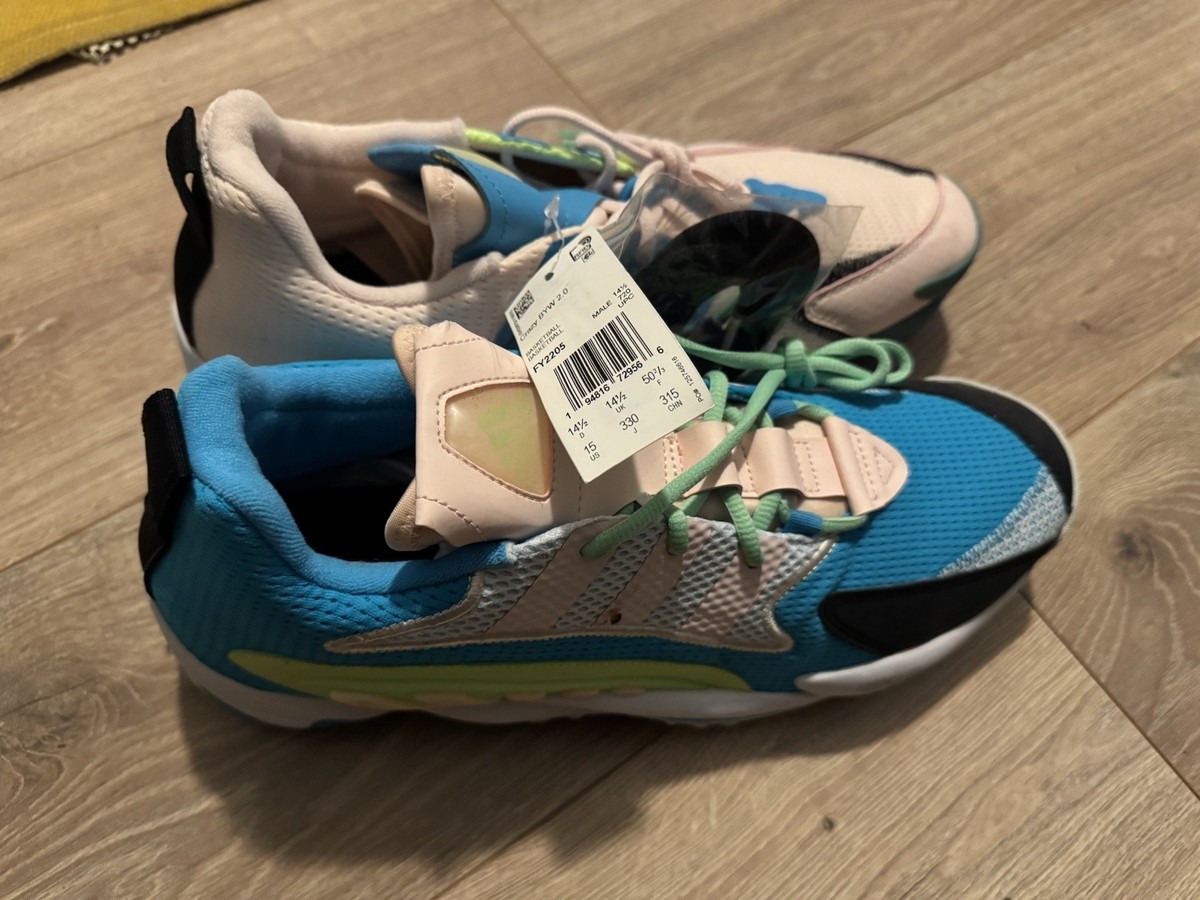 Adidas Crazy BYW 2.0 Cyan Pink Tint - Men display picture 3
