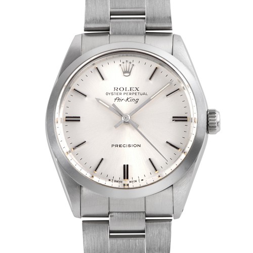 ROLEX Air king 5500 Made in 1988 Tritium Stainless Steel Free ...