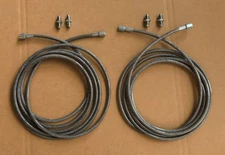 SS Main Rear  Brake Lines Replacement Kit 1998-2002 Honda Accord Disc/Drum