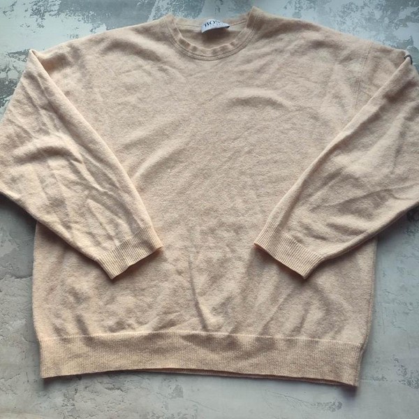 Women Hugo Boss Sweater Beige Wool 38 / M / 46