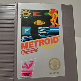 NES Nintendo METROID Game Cartridge 87 1987 Authentic / 3 Screws TESTED WORKING 