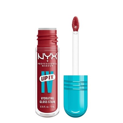 NYX Professional Makeup Lip IV Hydrating Gloss Stain 12Hr Bubblegum Burst 0.16oz