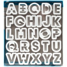 SET FORMINE STAMPI PER DOLCI BISCOTTI A FORMA DI LETTERE ALFABETO KIT PASTICCERE