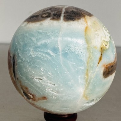 Natural amazon stone quartz ball crystal sphere healing 1480G (3.26LB)