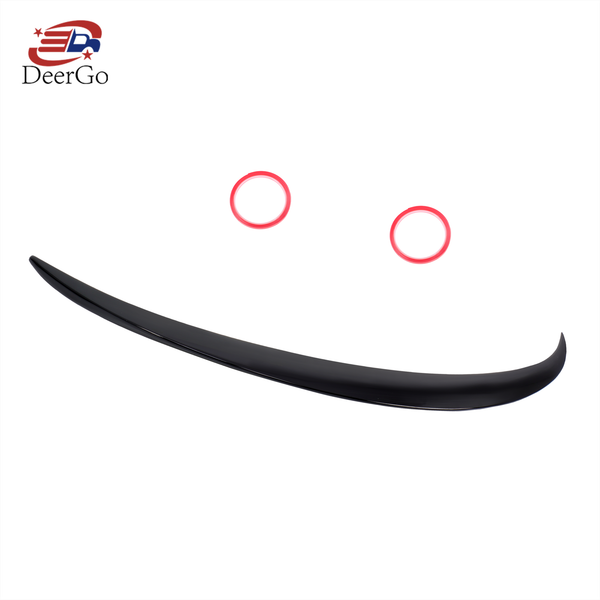 FüR Mercedes C W205 Limo 2014-2021 Sport Heckspoiler Lippe Schwarz Glanz No ABE-image