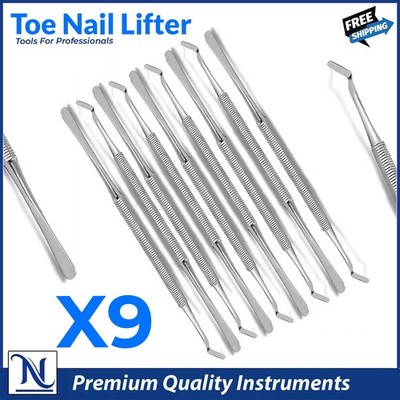 9Pcs Toenail Nail Lifter Ingrown Nail Scaler Podiatry Toenail Surgery Tool