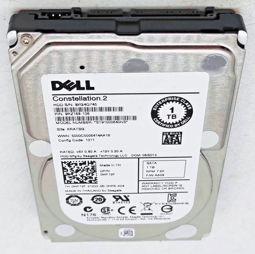 1TB Dell Seagate ST91000640NS CONSTELLATION.2 15mm 2,5" SATA HDD Festplatte
