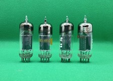 6CS7 Quad. Piatti neri inclinati superiori quadrati getters. Vita 600. Costruzione abbinata