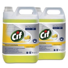 Cif Professional All Purpose & Floor Liquid Cleaner Pro Formula Lemon Fresh 5L 2.40 per litre