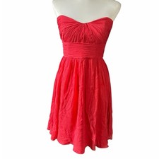 J. Crew Strapless Dress Pink Size 4 Silk
