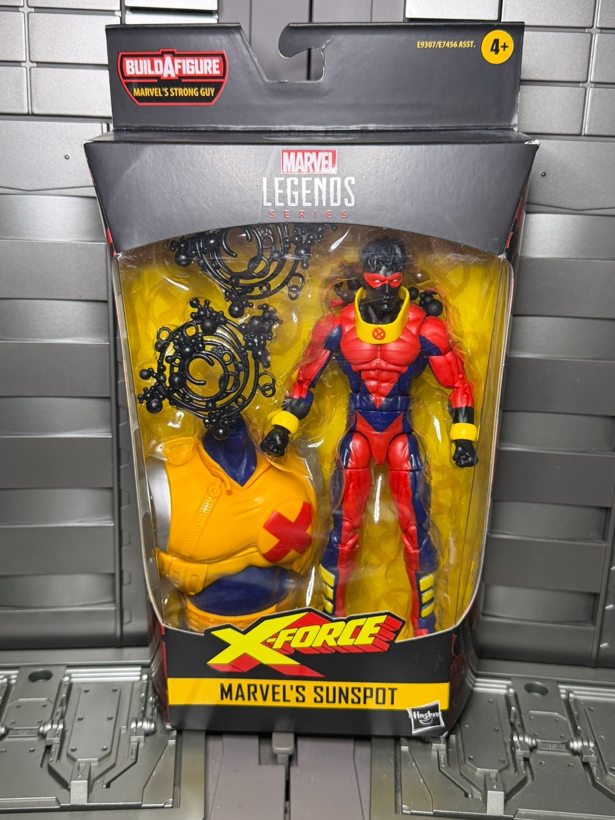 Marvel Legends Strong Guy BAF Marvel’s Sunspot Action Figure PREOWNED