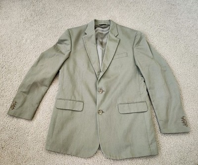 Banana Republic Linen Blend Men's Sport Coat Blazer Olive Green Size 42R