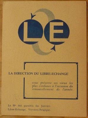 AK La Direction Du Libre-Echange Verviers 1930 Belqique