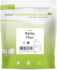 Barley Flour, 1Kg, Non GMO, Vegan, Premium Quality, Resealable and Recyclable Ba 11.13 per kilo