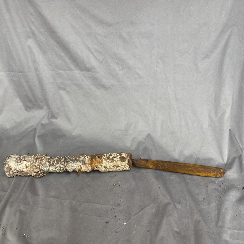 Heavily Corroded Antique Iron Spearhead, likely dating from the Iron Age