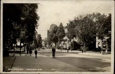 RPPC Heereplein Groningen Netherlands vintage postcard c407