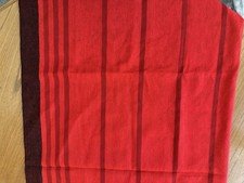 Cotton Material Used As Table Covering Colour Red