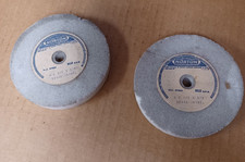 Norton Grinding Wheel - 4" OD x 1/2" WIDE x 3/8" ID - 38A46 - J8VBE - Qty: 2