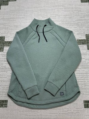 L.L.Bean Sweater Womens Medium Green Pullover Fleece 