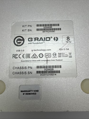 G-Technology G-RAID 2x 4TB External Hard Drive 0G04085 READ - Picture 6 of 10