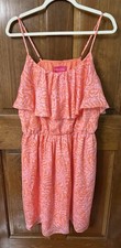 Lilly Pulitzer x Target Orange Pink Print Ruffle Strappy Dress XXL