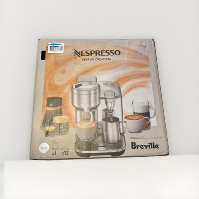 New Breville Nespresso Vertuo Creatista BVE850BSS1BNA1 Coffee Machine Sea Salt