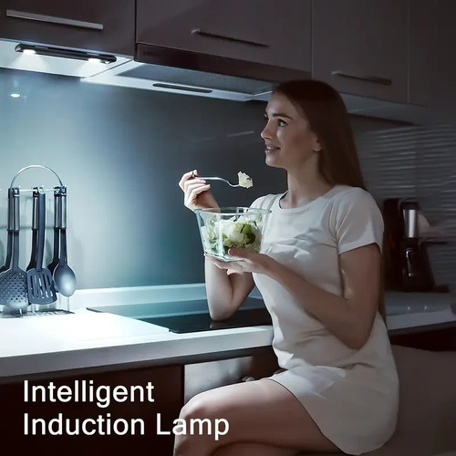 LED Motion Sensor Under Cabinet Closet Light USB Rechargeable Kitchen Strip Lamp - Picture 4 of 8