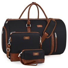 Convertible 2-in-1 Garment Bags for Travel, 50L Carry On Garment Duffle Bag W...